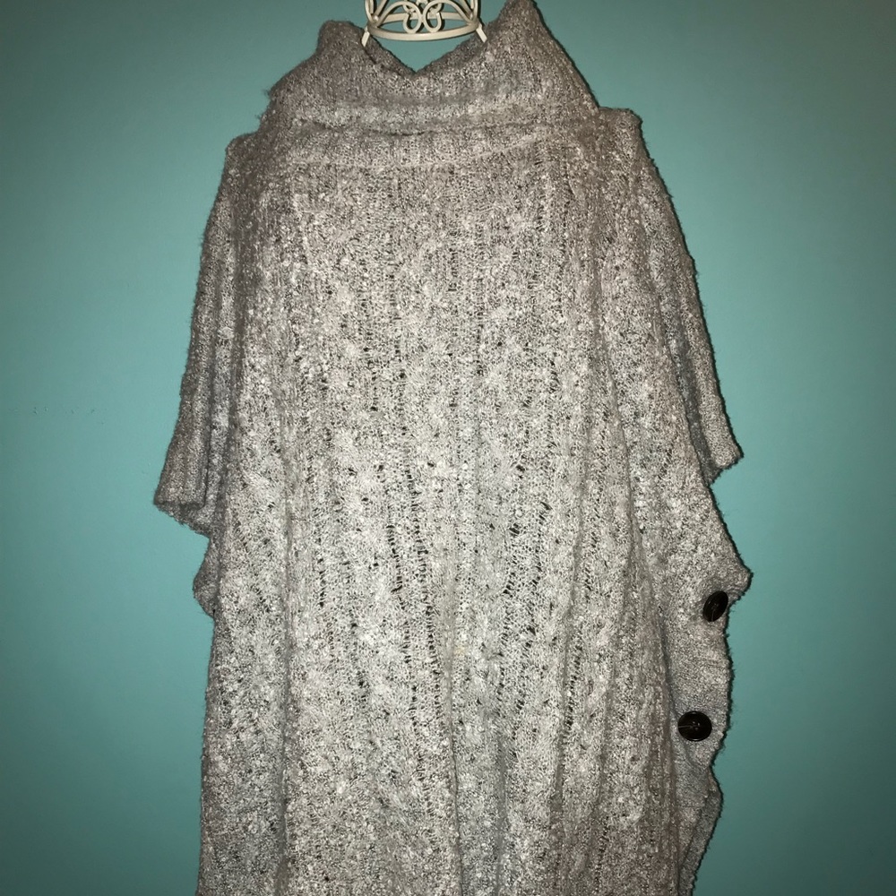 Long Turtleneck Poncho